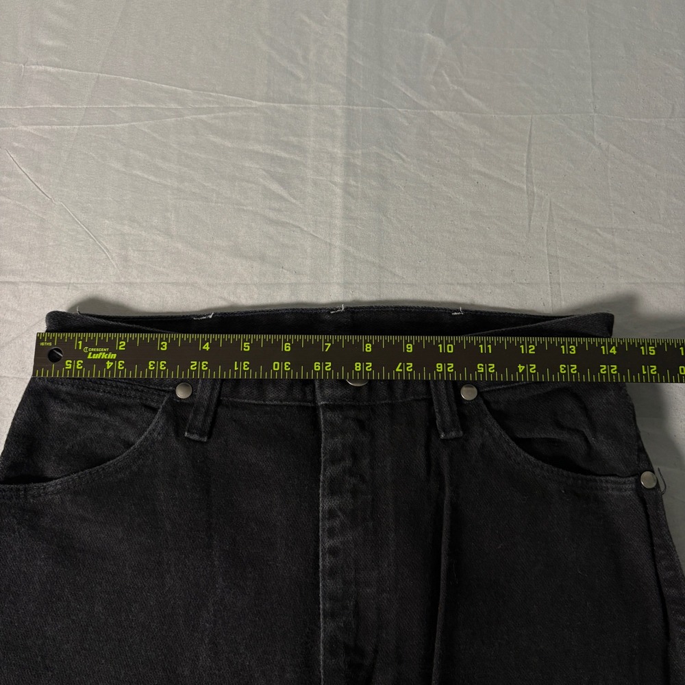 Wrangler Cowboy Cut Jeans Mens 28x32 Black 14MWZWK Made in USA Western Denim - Picture 5 of 6